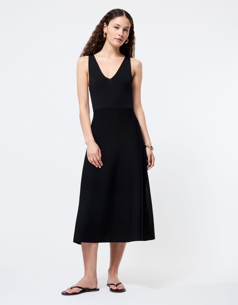 French Connection Fit & Flare Knit Midi Dress