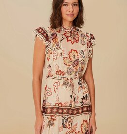 Farm Rio Aura Floral Mini Dress