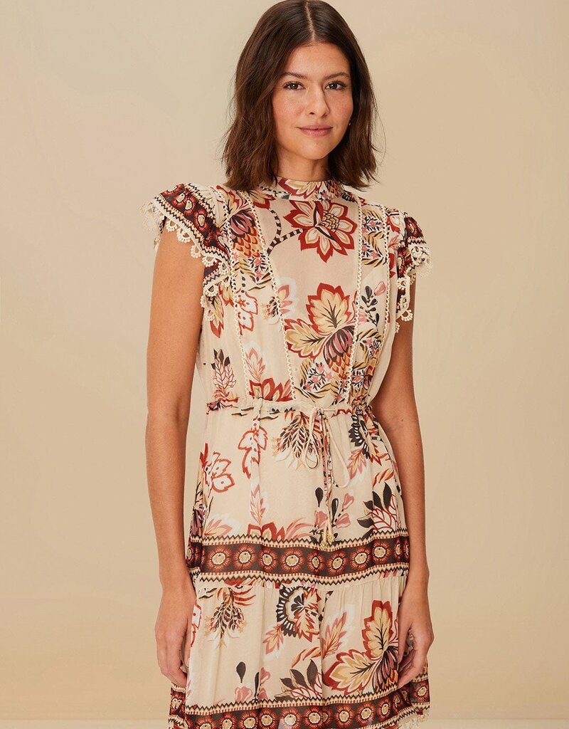 Farm Rio Aura Floral Mini Dress