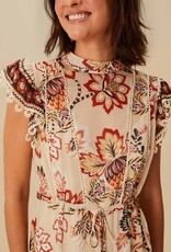 Farm Rio Aura Floral Mini Dress