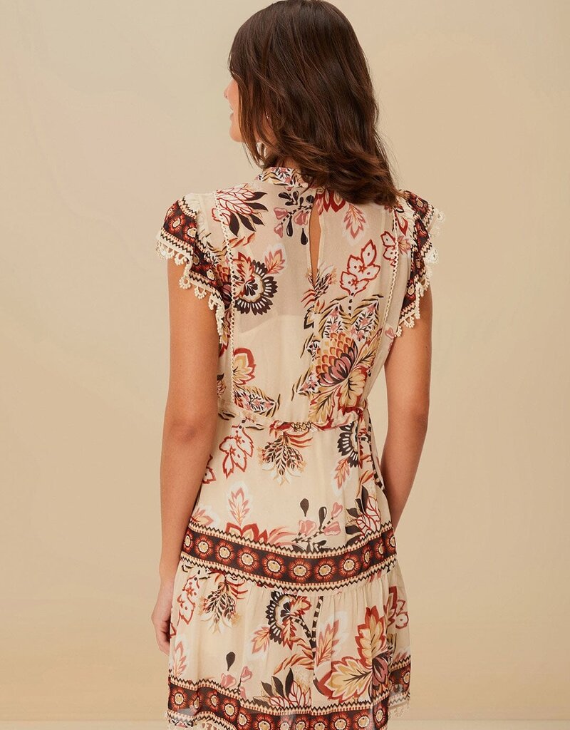 Farm Rio Aura Floral Mini Dress