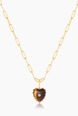 Thatch Isabel Tigers' Eye Heart Necklace