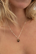 Thatch Isabel Tigers' Eye Heart Necklace