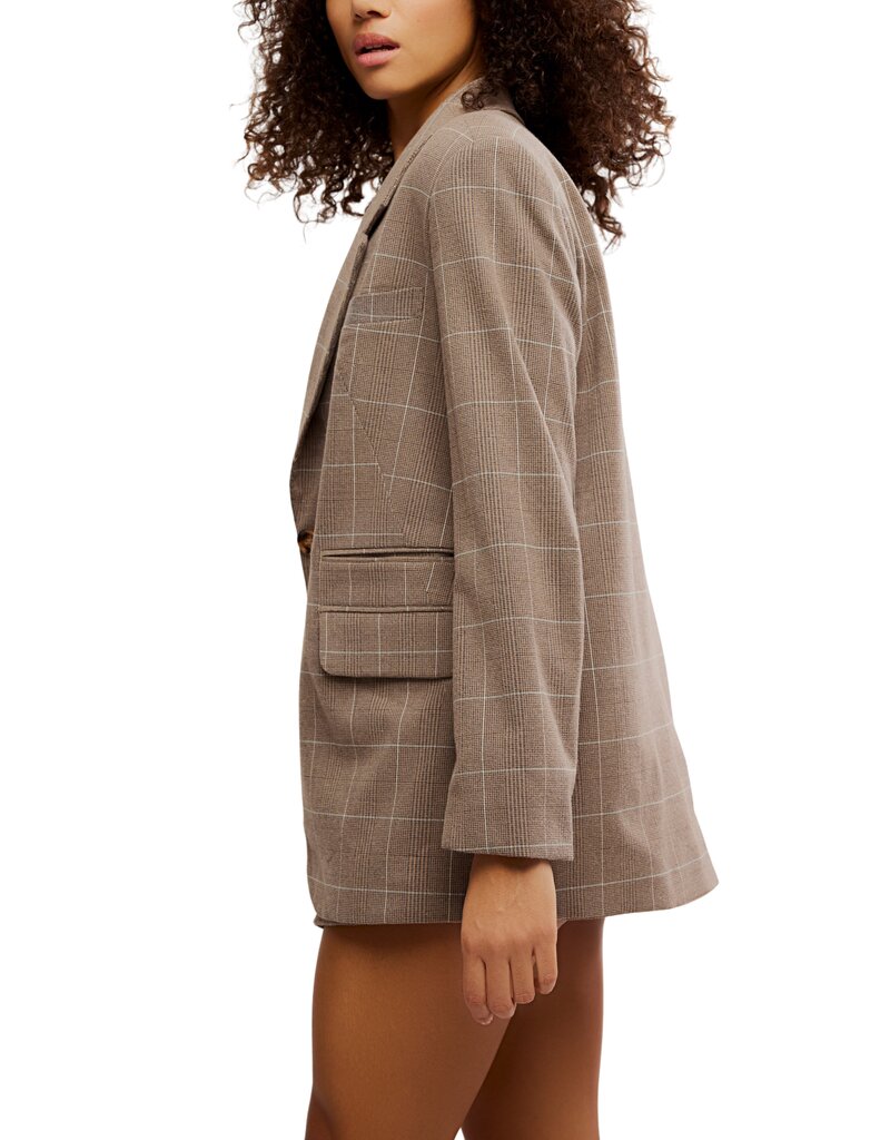 Free People Paper Cut Pinstripe Blazer