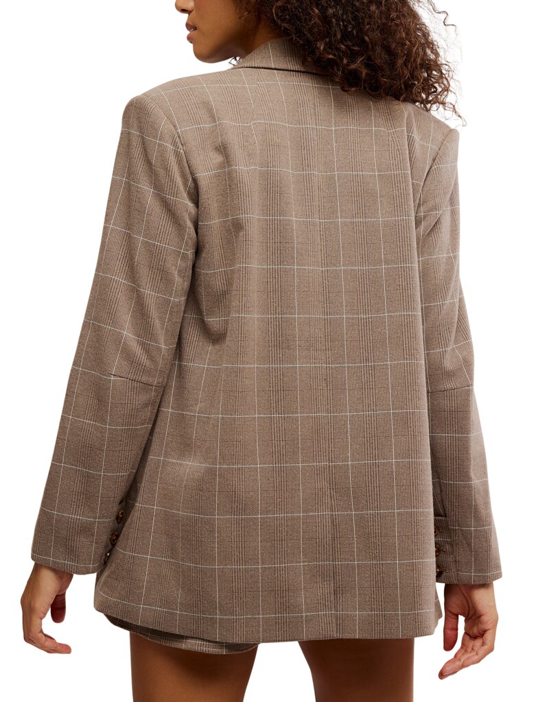 Free People Paper Cut Pinstripe Blazer