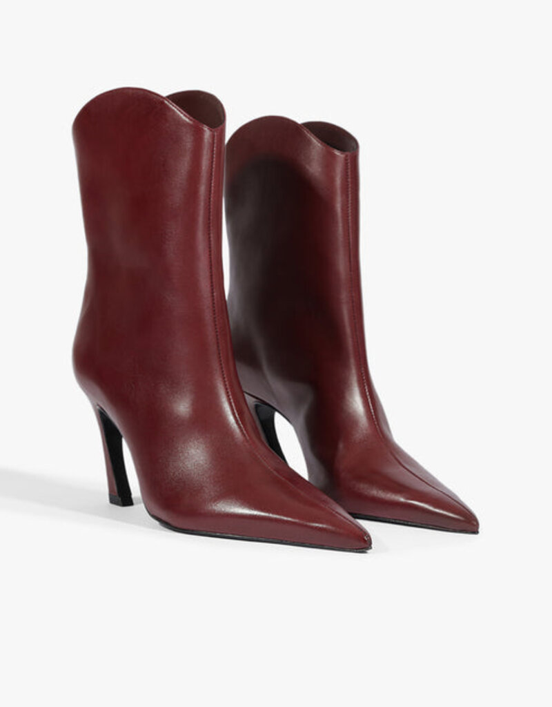 Schutz Maryann Curve Leather Bootie