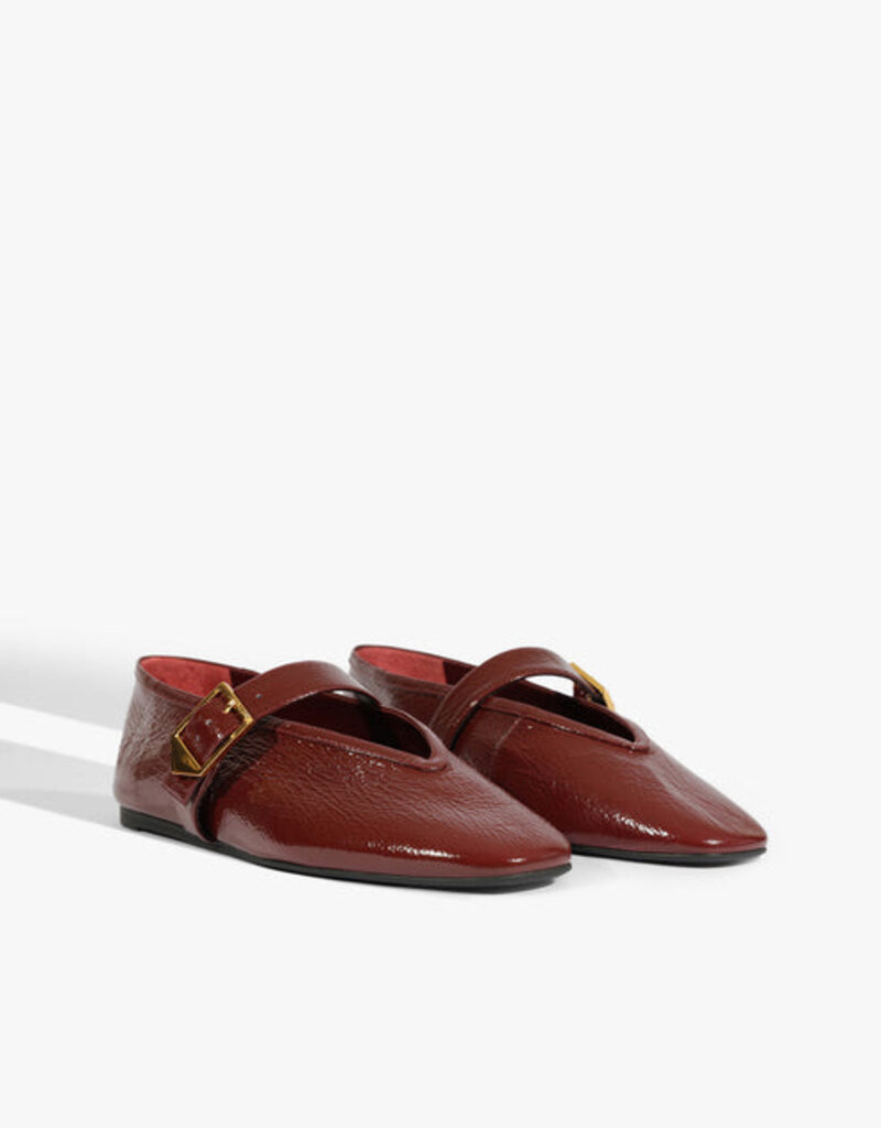 Schutz Courtney Buckle Patent Flat