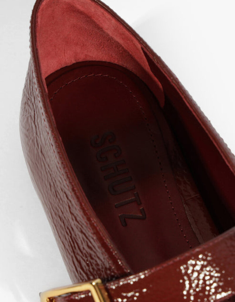 Schutz Courtney Buckle Patent Flat