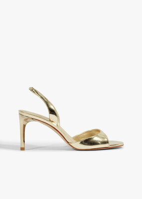Schutz Scarlett Sling Mid Metallic Sandal