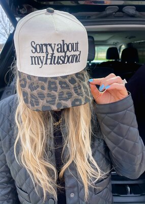 Kenz Kustomz Sorry About My Husband Vintage Trucker Hat
