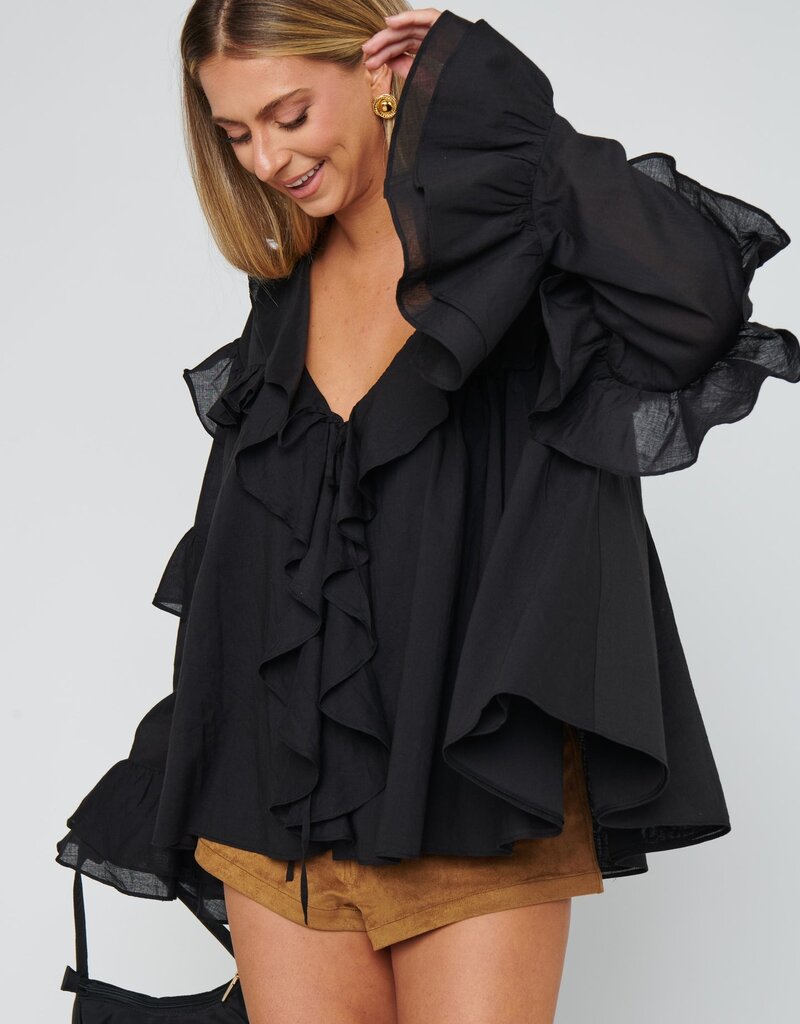 Show Me Your Mumu Joss Ruffle Top