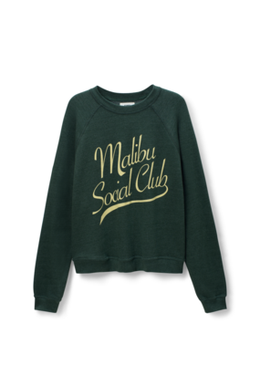 Sunny Somewhere Malibu Social Club Raglan Sweatshirt
