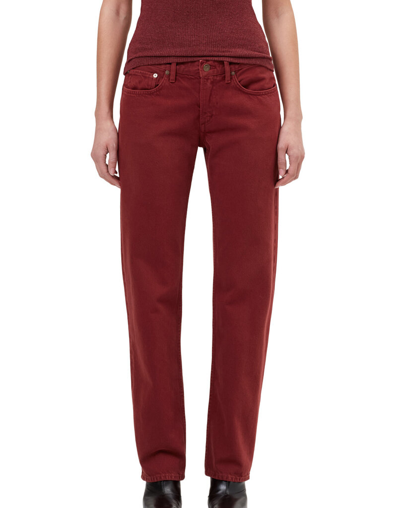 AGOLDE Low Rise Slim - Brick