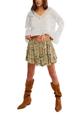 Free People Third Charm Printed Mini Skirt
