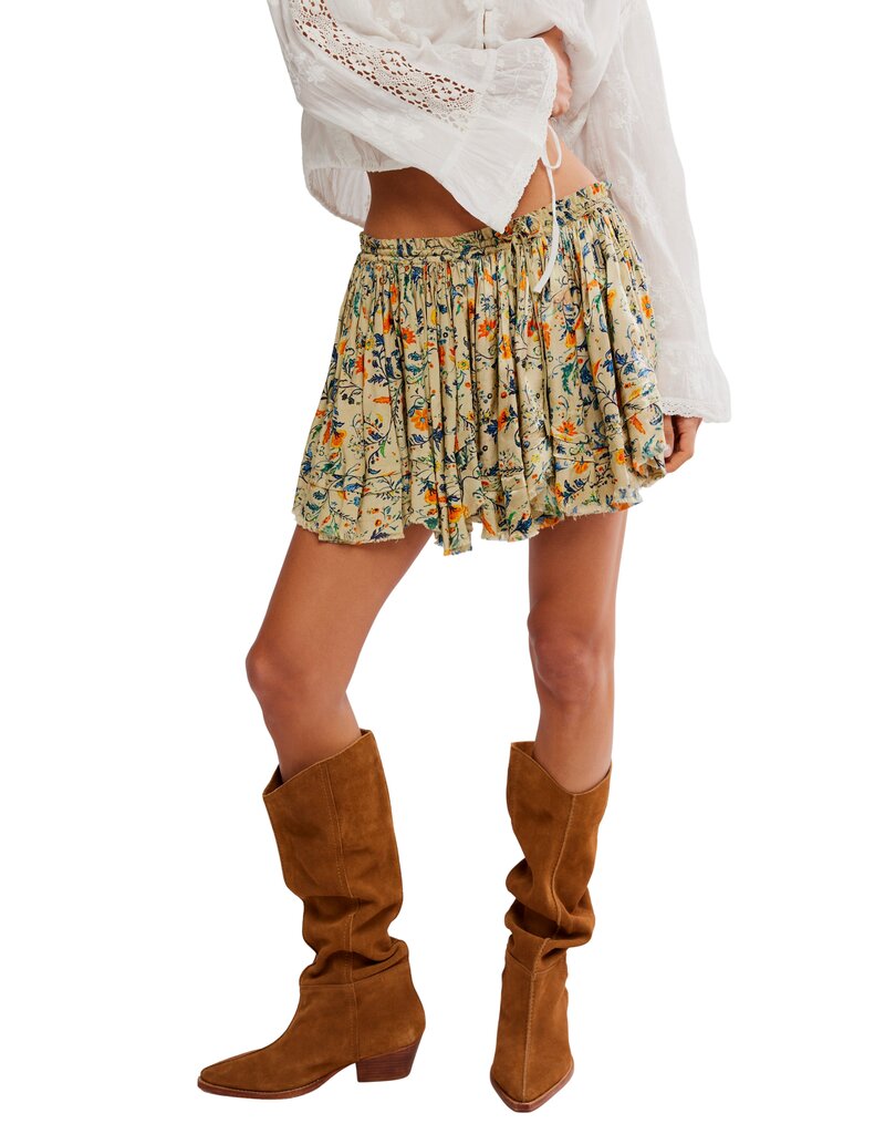 Free People Third Charm Printed Mini Skirt