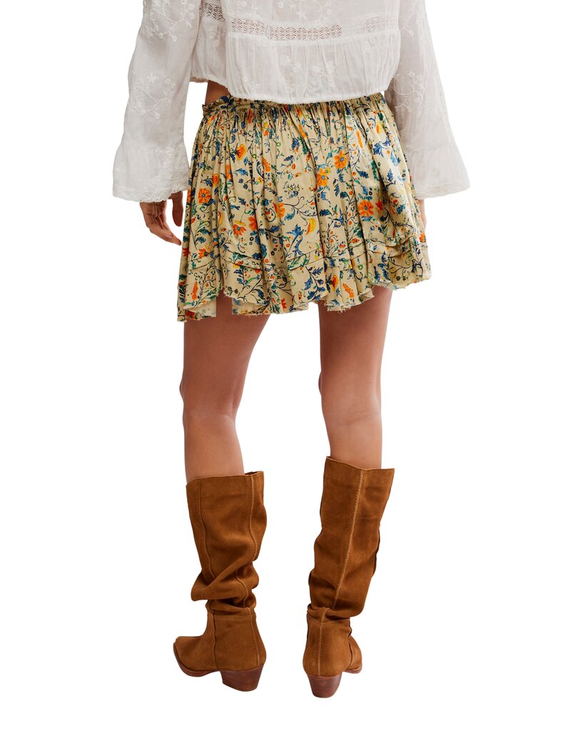 Free People Third Charm Printed Mini Skirt