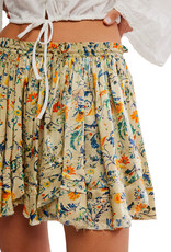 Free People Third Charm Printed Mini Skirt