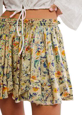 Free People Third Charm Printed Mini Skirt