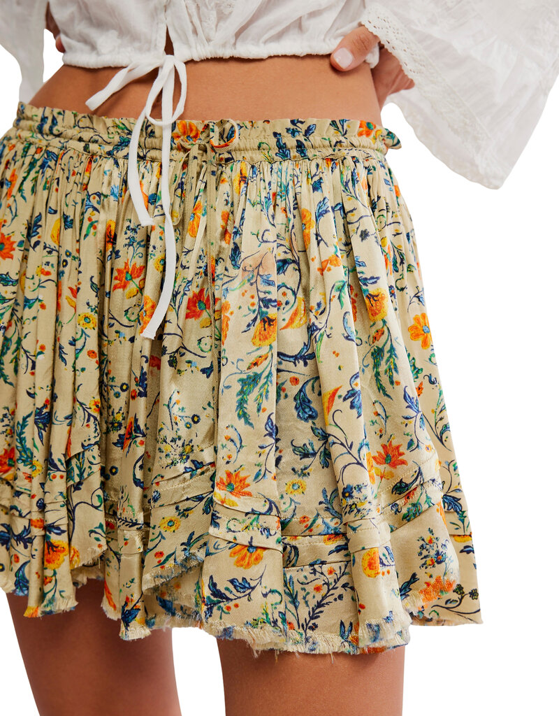 Free People Third Charm Printed Mini Skirt