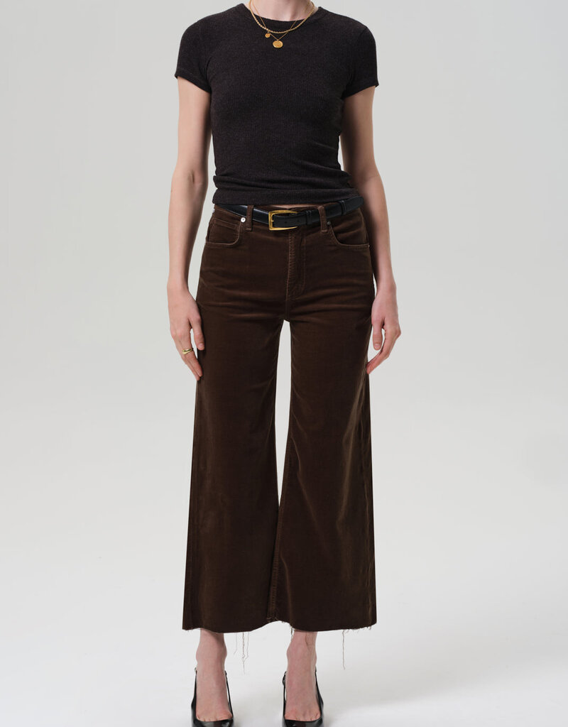 Citizens of Humanity Lyra Wide Leg Crop Corduroy - Costes