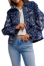 Free People Bandana Jacquard Shirt