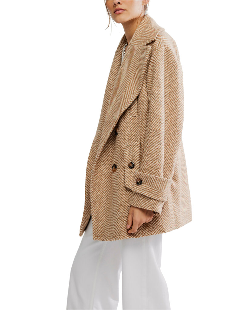 Free People Ari Wool Peacoat