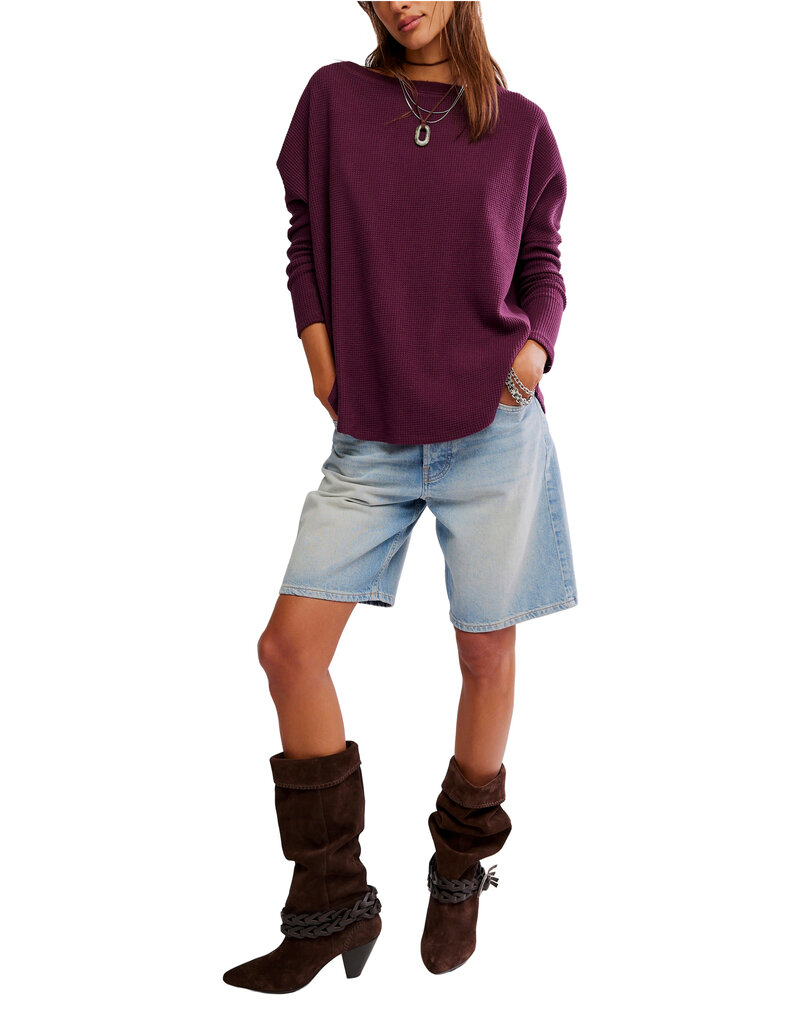Free People Latte Blues Thermal