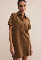 Z Supply Kellie Faux Suede Mini Dress