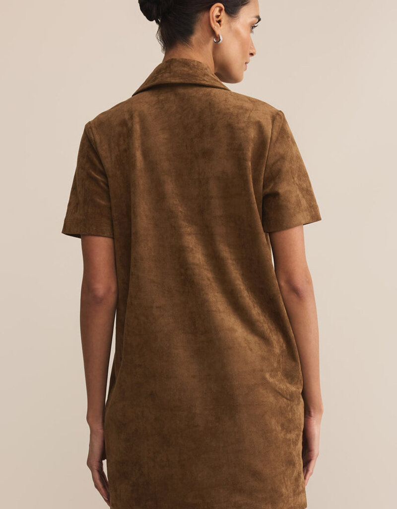 Z Supply Kellie Faux Suede Mini Dress