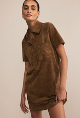Z Supply Kellie Faux Suede Mini Dress
