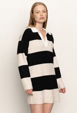 Sanctuary Polo Striped Sweater Dress