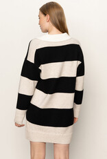 Sanctuary Polo Striped Sweater Dress