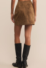 Z Supply Ciera Faux Suede Mini Skirt