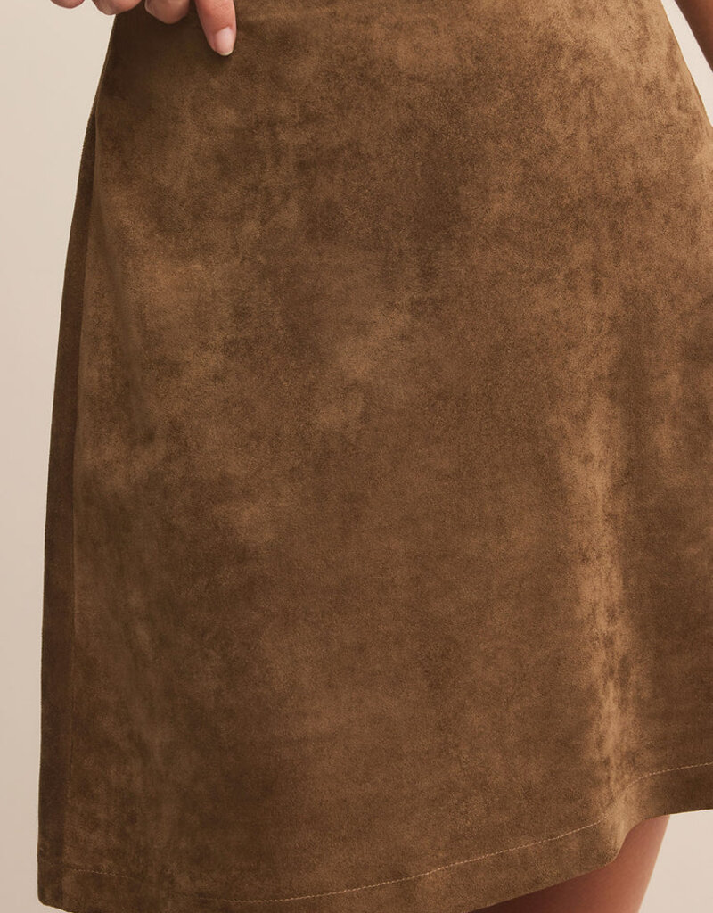 Z Supply Ciera Faux Suede Mini Skirt