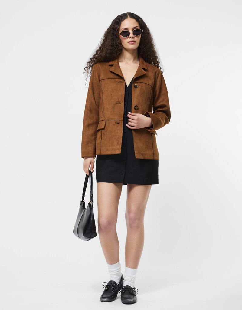 French Connection Laney Faux Suede Jacket