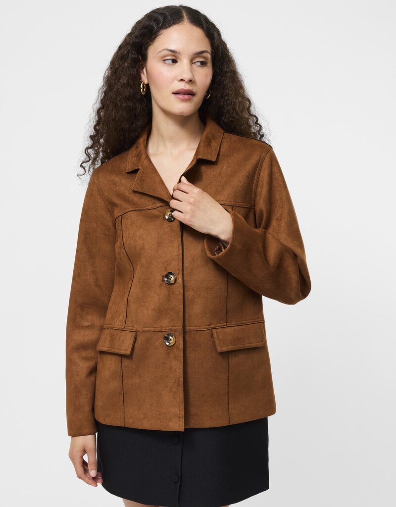 French Connection Laney Faux Suede Jacket