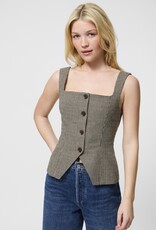 French Connection Houndstooth Wool Sleeveless Top