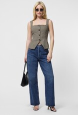 French Connection Houndstooth Wool Sleeveless Top