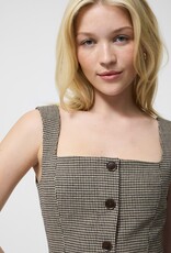 French Connection Houndstooth Wool Sleeveless Top