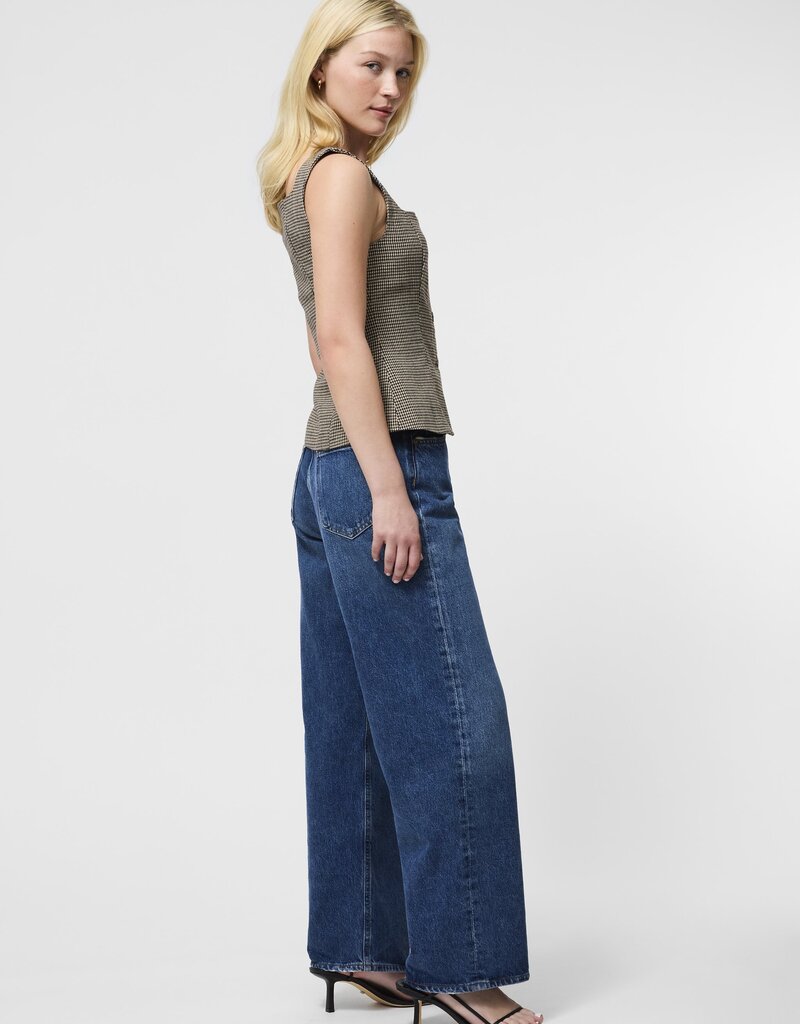 French Connection Houndstooth Wool Sleeveless Top
