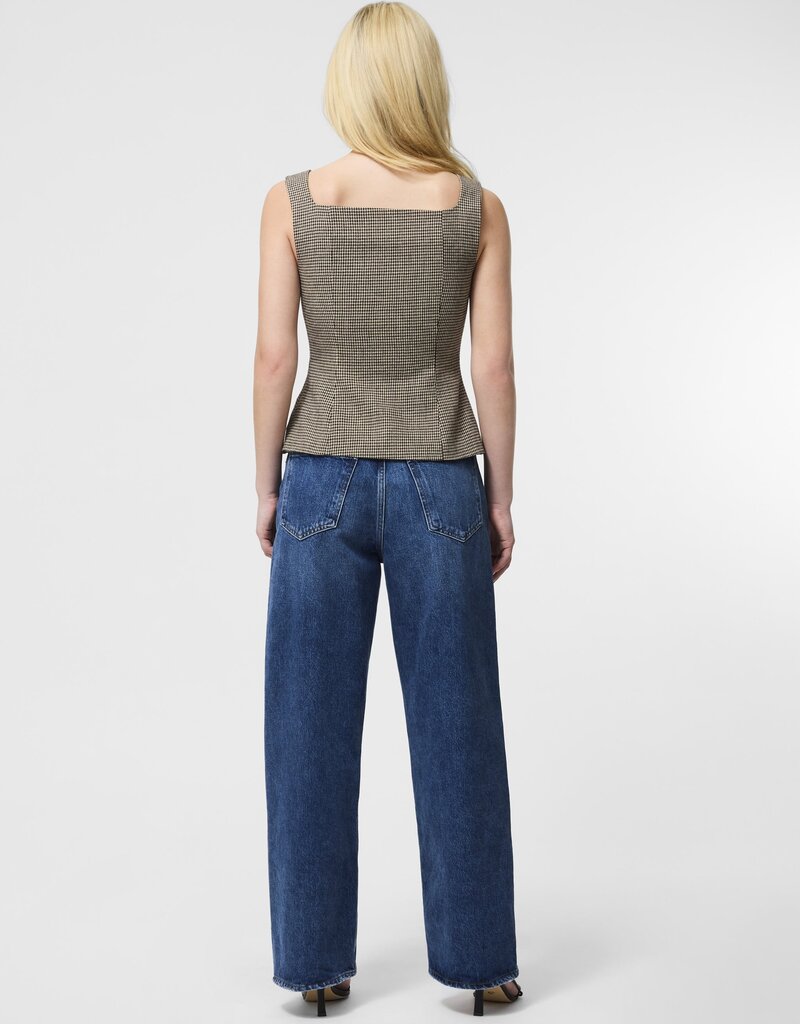 French Connection Houndstooth Wool Sleeveless Top