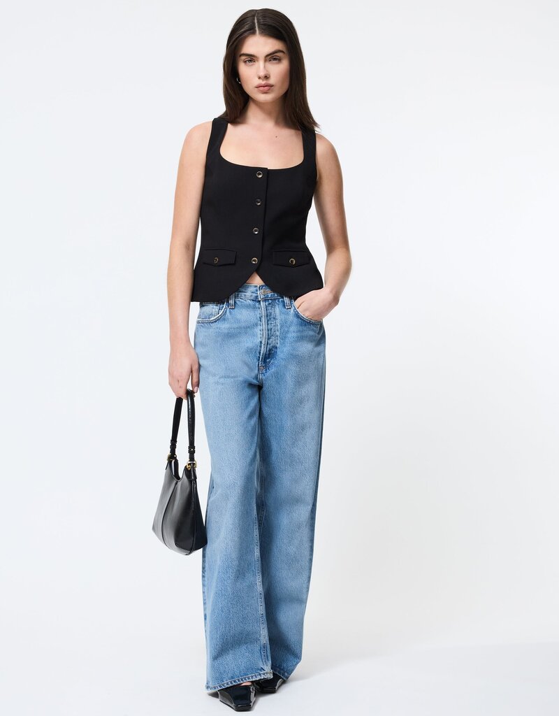 French Connection Azra Twill Two Pocket Top