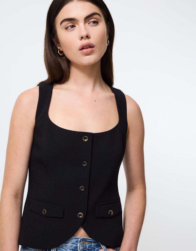 French Connection Azra Twill Two Pocket Top