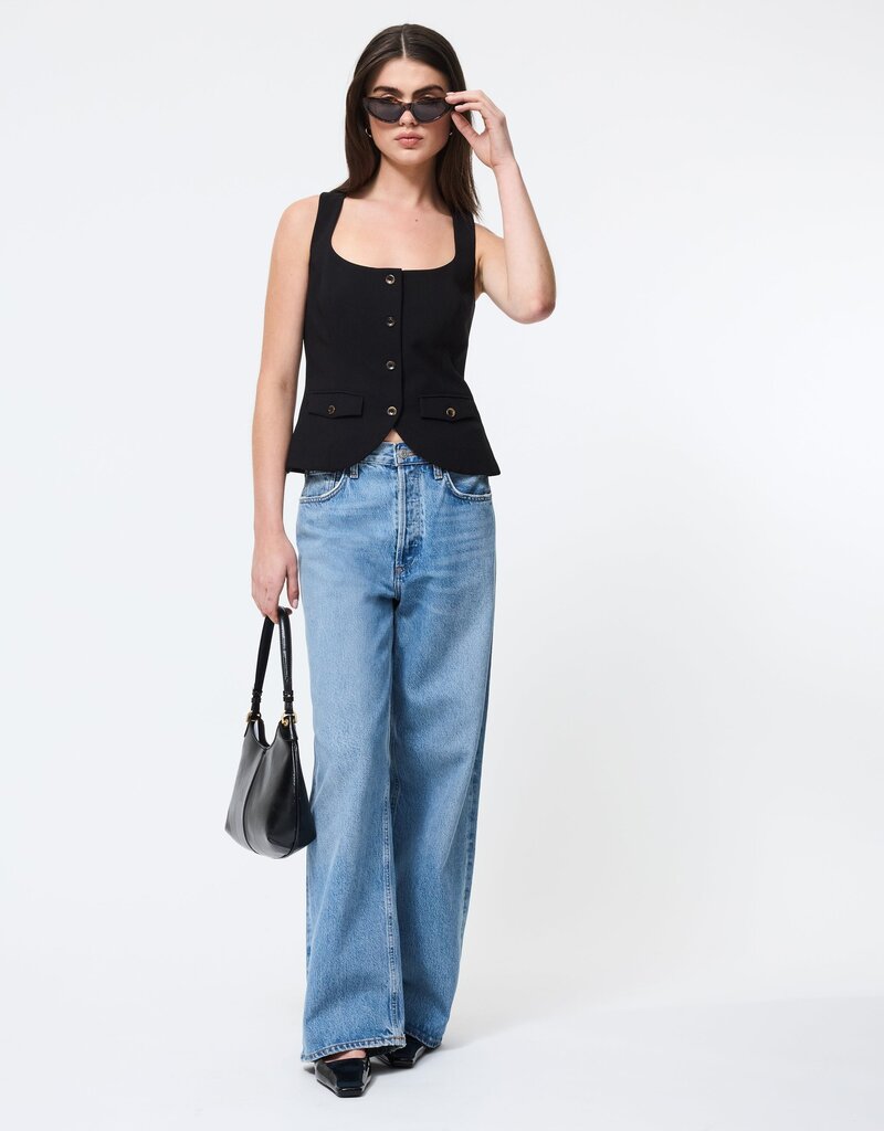 French Connection Azra Twill Two Pocket Top