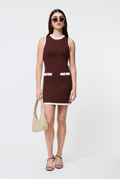 Ruthie Knit Shift Mini Dress