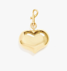 Clare V. Grande Mylar Heart Fob