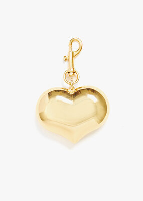 Clare V. Grande Mylar Heart Fob