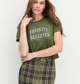 Favorite Daughter Cropped Collegiate Tee