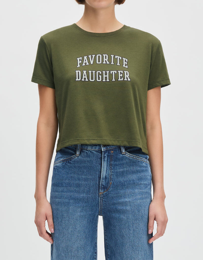 Favorite Daughter Cropped Collegiate Tee