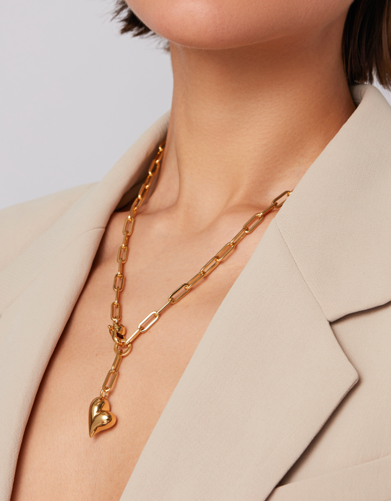 Jenny Bird Puffy Heart Chain
